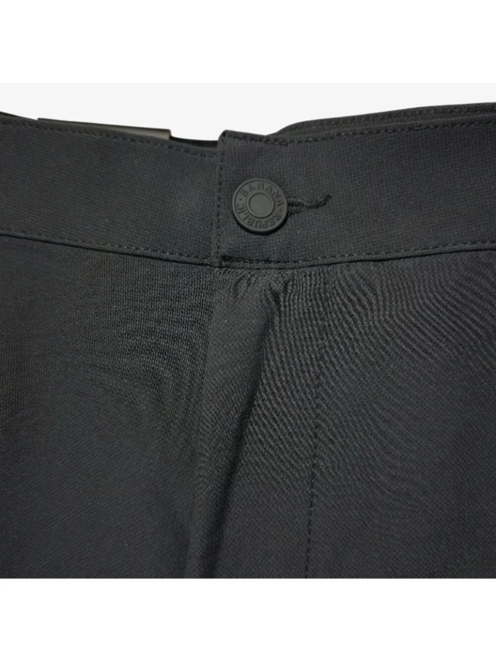 Banana Republic Flat Front Lightweight Pant Men's 34 x 30 Black Color